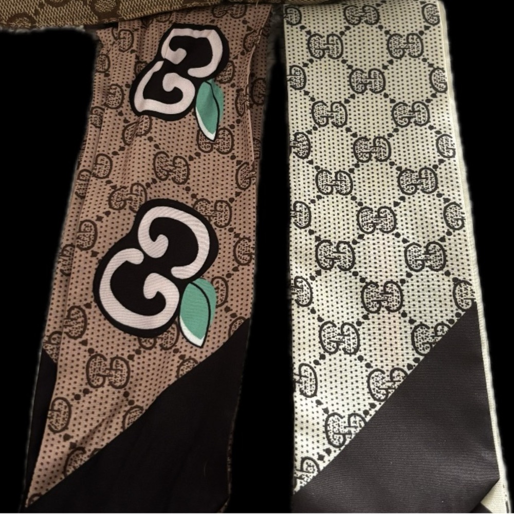 Stylish Monogram Twilly Scarf  Set.